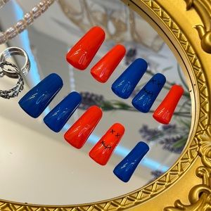 AB Color 10 PCs Duck Press On Nails